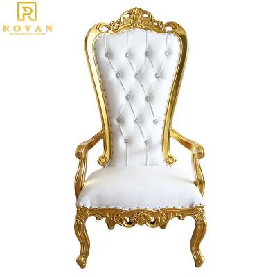 Wholesale cheap throne chairs luxury wedding king high back throne chair