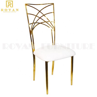 New chameleon wedding chairs gold royal chair stainless steel dining chairs