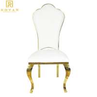 Popular Event Style Hotel Banquet high back made-custom Chair Stainless Steel Chair  wedding chair