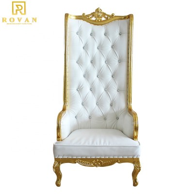 Wholesale groom and bride queen high back throne chair for wedding and banquet chairs