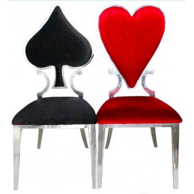 stainless steel  shape metal event banquet luxury chair for wedding