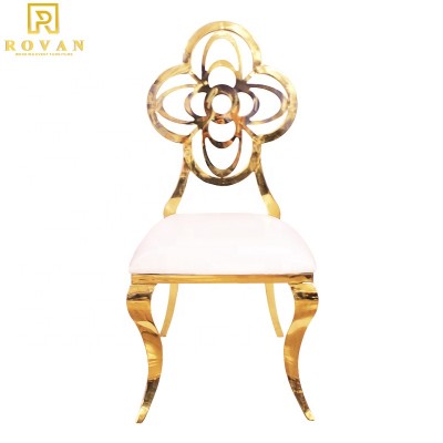 Wholesale wedding chairs stainless steel dining chair rose gold stainless steel chair frame for wedding used